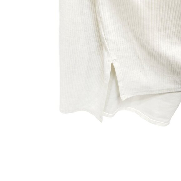 The Drop Womens White Sleeveless Ribbed Midi Dress Size XXL Cotton Blend - Picture 7 of 14